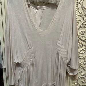 FREE PEOPLE Cream Top M